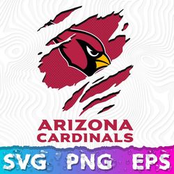 Arizona Cardinals Ripped Logo SVG, Cardinals PNG Logo, AZ Cardinals SVG
