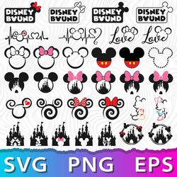 Minnie SVG, Mickey Head SVG, Mickey Face SVG, Mickey Mouse Cricut SVG, Minnie Silhouette SVG