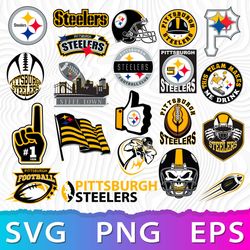 Pittsburgh Steelers Logo SVG, Steelers Logo PNG, Printable Steelers Logo, Steelers Emblem