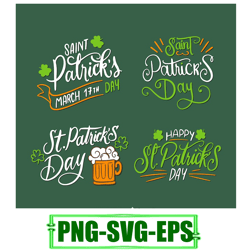 St. Patrick's Day Collage Tee Patrick Day Svg Png Eps
