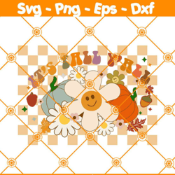 it is fall yall svg, checkered fall svg, cozy season svg, retro thanksgiving svg, groovy fall svg, file for cricut