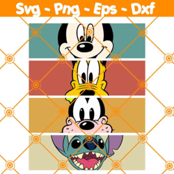 mickey minnie goffy vintage disney svg, cute disney vintage svg, disney family trip svg, disney shirt svg