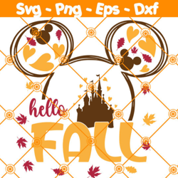 mouse fall pumpkin svg, hello fall yall svg, mouse castle svg, pumpkin spice svg, thanksgiving svg, file for cricut
