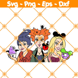 sanderson sisters cream svg, hocus pocus ice cream svg, hocus pocus svg, gift for halloween svg, file for cricut
