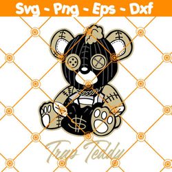 trap teddy svg svg, teddy bear svg, gift for kids svg, file for cricut
