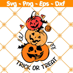 trick or treat pumpkin svg, pumpkin svg, kids halloween svg, jack o lantern svg, cute pumpkin svg, file for cricut