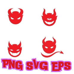 red devil vector svg, devil png, halloween devil clipart files, commercial use, svg, dxf, eps png jpg, instant downloa c