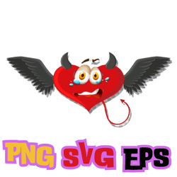 cry emoji haert heart-shape-devil-with-facial-expression svg png eps buy 2 and get 1 free