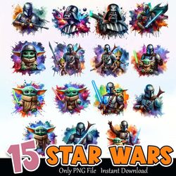star wars bundle png instant download