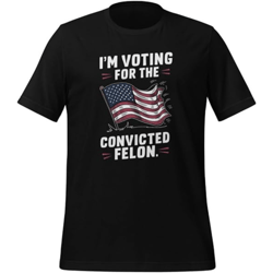funny i'm voting for the convicted felon pro trump 2024 png eps svg tshirt