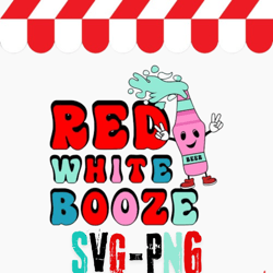 red white booze svg, png, digital download svg png digital download
