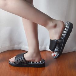 Massage Acupressure Slippers, Swimming Pool Laces Massage Acupoint Slippers Shower Sandals Open-Toed Summer