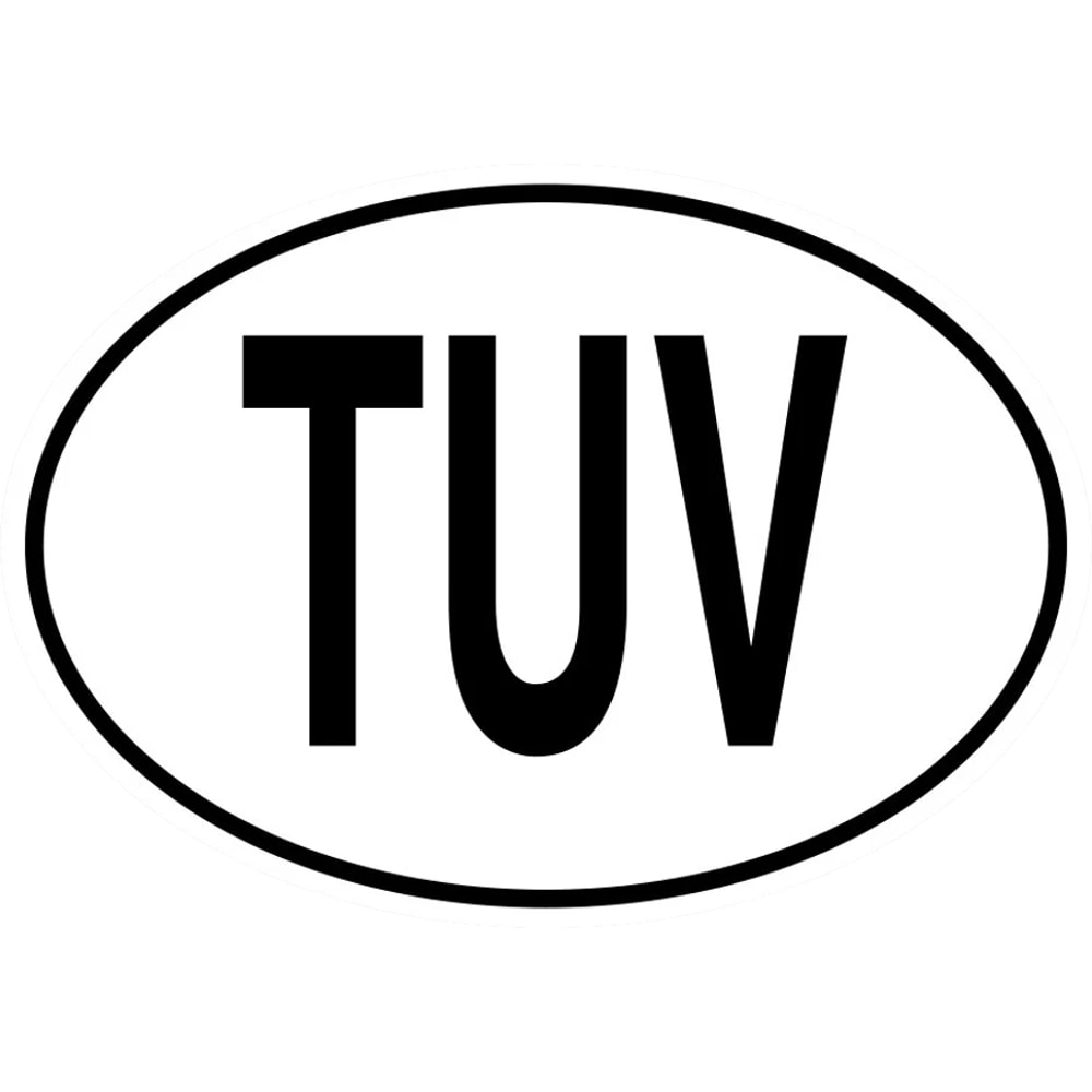 TUV Tuvalu Country Code Oval Sticker Self Adhesive Vinyl Tuvaluan euro - C1568.png