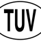 TUV Tuvalu Country Code Oval Sticker Self Adhesive Vinyl Tuvaluan euro - C1568.png