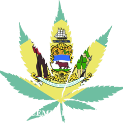 Delaware Flag Weed Marijuana Leaf Sticker Self Adhesive Vinyl 420 hemp - C3328