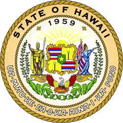 hawaii state seal sticker self adhesive vinyl hawaiian state the aloha - c579