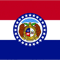 Missouri Flag Sticker Self Adhesive Vinyl state missourian MO - C2522.png