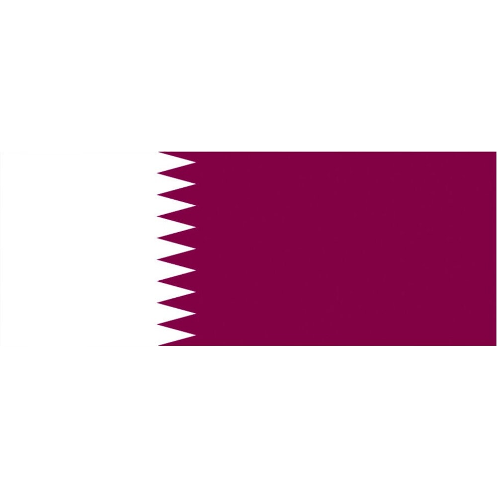 Qatari Flag Sticker Self Adhesive Vinyl Qatar QAT QA - C2235.png