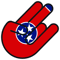 Tennessee Shocker Sticker Self Adhesive Vinyl tennessean TN - C2596.png