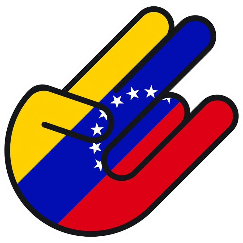 Venezuelan Shocker Sticker Self Adhesive Vinyl Venezuela VEN VE - C2429.png