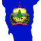 Vermont State Shaped Flag Sticker Self Adhesive Vinyl VT - C3107.png