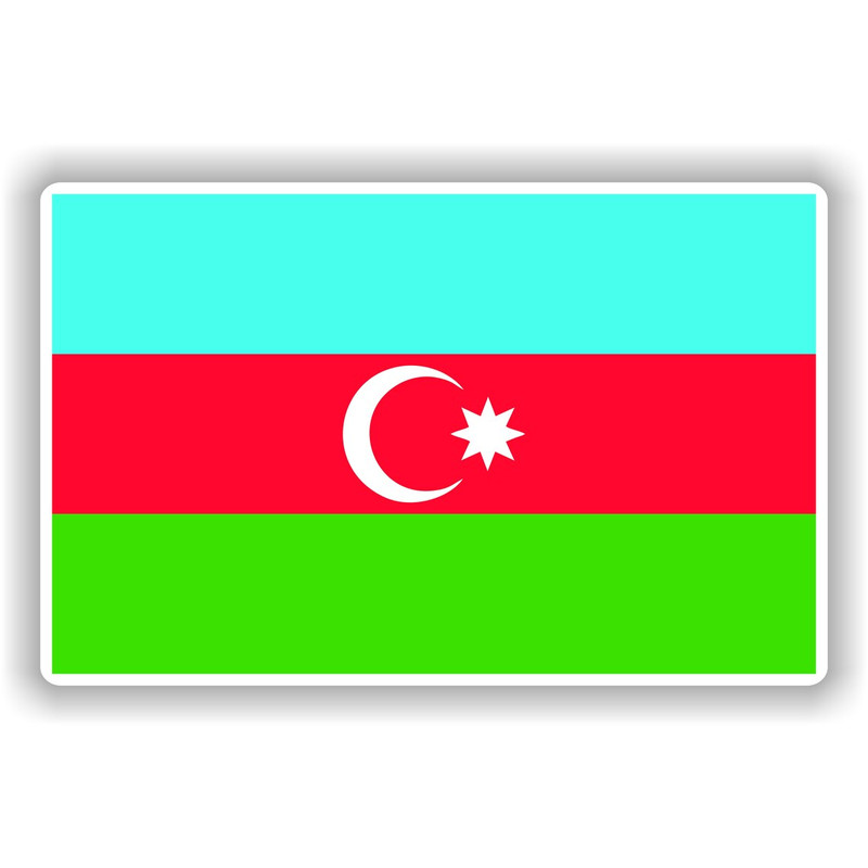 Azerbaijan Sticker Flag for Laptop Book Fridge Guitar Motorcycle Helmet ToolBox Door PC Boat.jpg