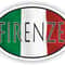 Firenze Italy Country Code Oval Sticker With Flag For Bumper Laptop Book Fridge Helmet ToolBox Door PC Hard Hat Tool Box 0