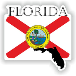 florida country project flag - vinyl sticker