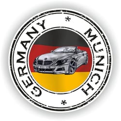 germany munich seal sticker round flag for laptop book fridge guitar motorcycle helmet toolbox door pc boat
