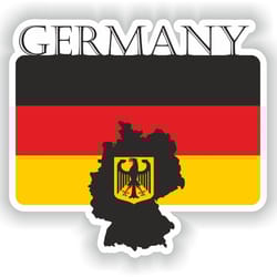 germany sticker flag mf for laptop book fridge guitar motorcycle helmet toolbox door pc boat