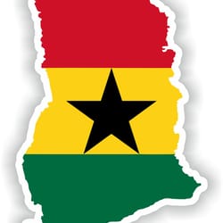 ghana map sticker flag for laptop book fridge guitar motorcycle helmet toolbox door pc boat