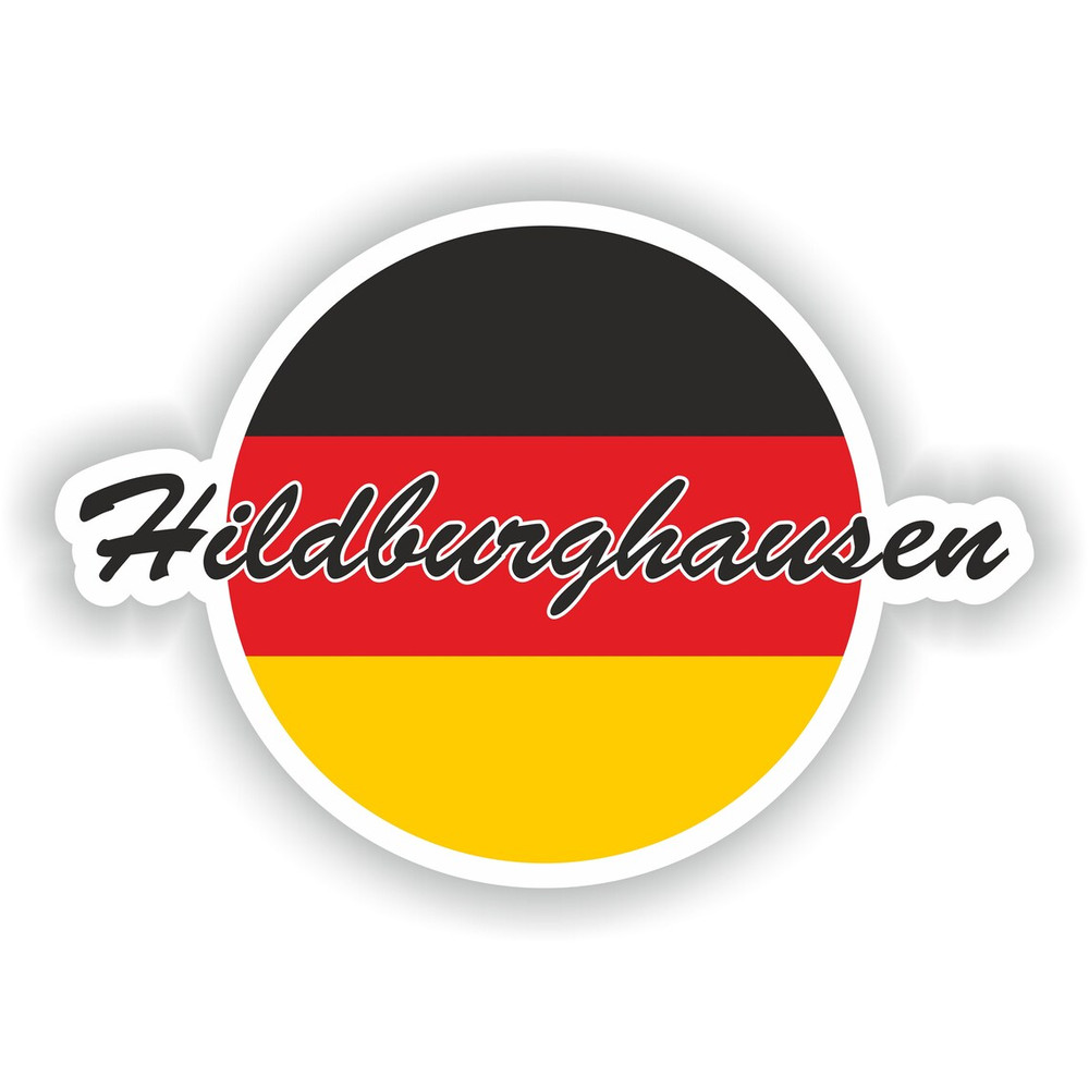 Hildburghausen Sticker Flag For Laptop Book Fridge Guitar Motorcycle Helmet ToolBox Door PC Boat 0