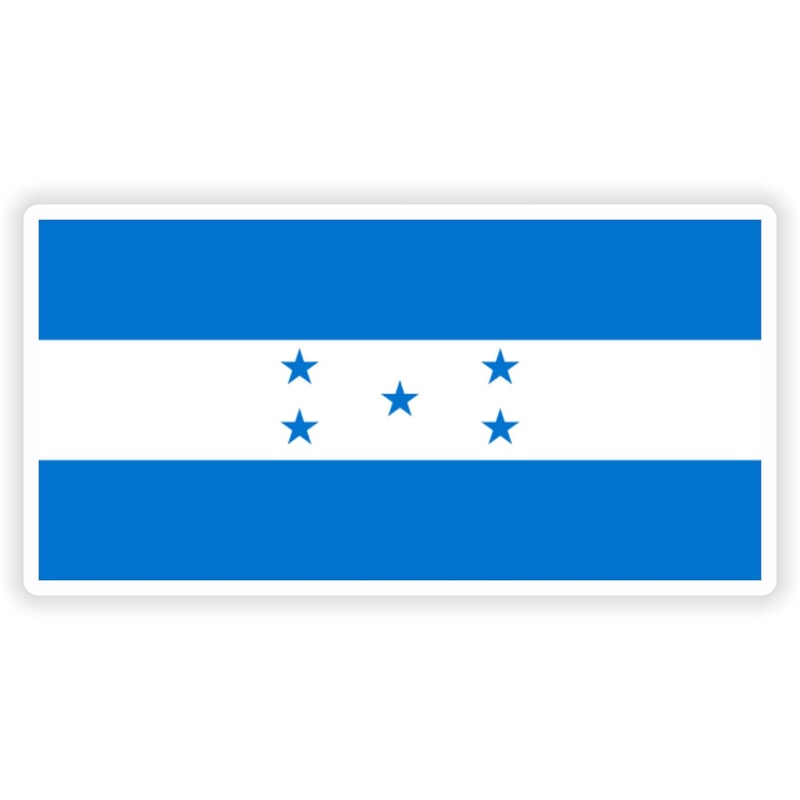 Honduras Flag Sticker For Laptop Book Fridge Guitar Motorcycle Helmet ToolBox Door PC Boat 0
