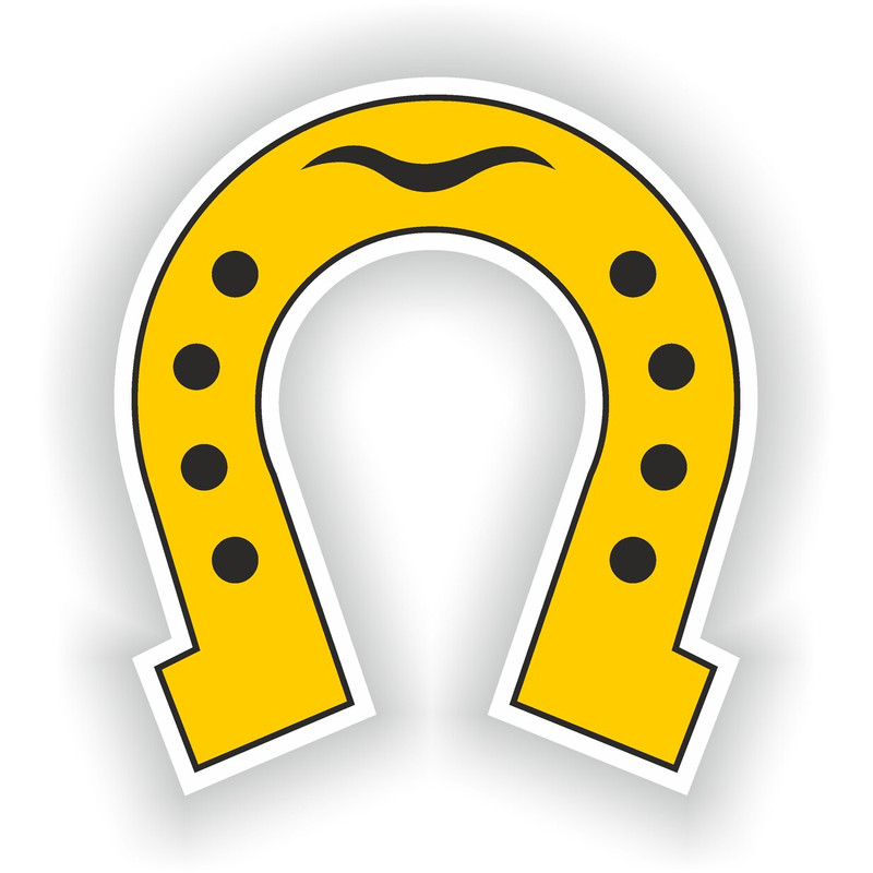 Horseshoe Sticker For Laptop Book Fridge Guitar Motorcycle Helmet ToolBox Door PC Boat 0