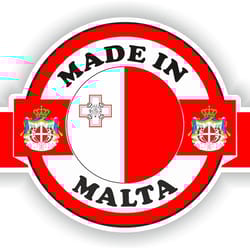 malta made in, sticker flag for laptop book fridge water bottle motorcycle helmet toolbox door pc boat