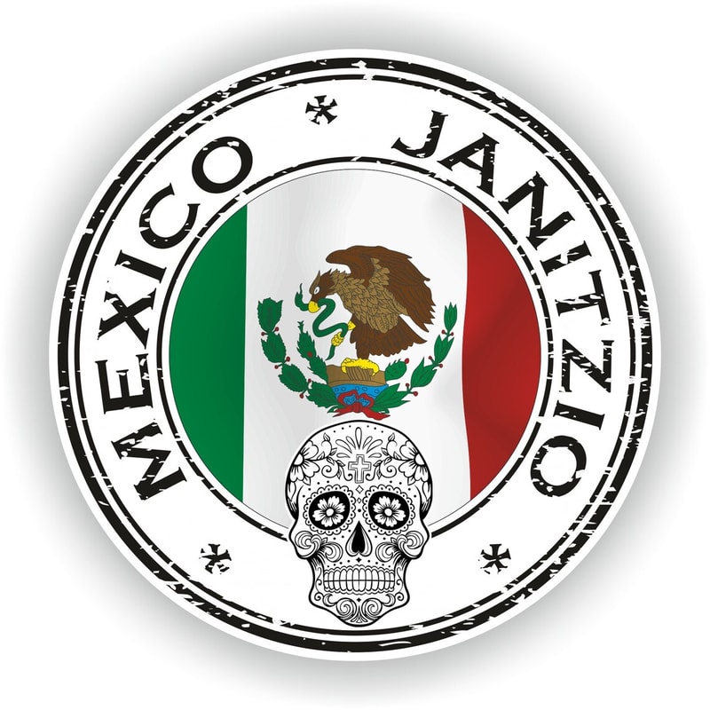 Mexico Janitzio Day Of The Dead Seal Sticker Round Flag For Laptop Book Fridge Guitar Motorcycle He 0