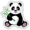 Panda Bear 01 Vinyl Sticker 0