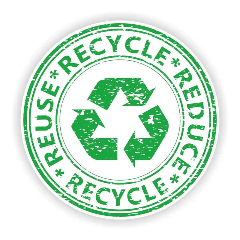 Recycle Stamp Symbol Warning Sticker for Laptop Book Fridge | Inspire ...