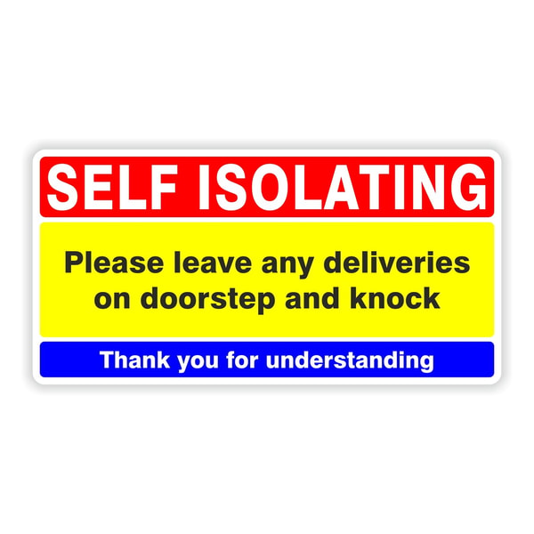 Isolate Me Stickers Self Isolating Sticker for Fridge Home Door Laptop Book Guit | Inspire ...