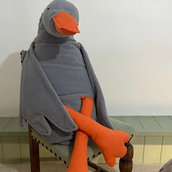 Huggable duck plush toy pillow