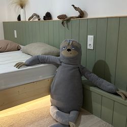 Plush toy Sloth life- size handmade home decor hug pillow