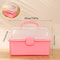 Children's Hair Accessories Organizer with Handles, Foldable Storage Box, Portable Medicine Cabinet, Cute Jewelry Case