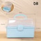 Children's Hair Accessories Organizer with Handles, Foldable Storage Box, Portable Medicine Cabinet, Cute Jewelry Case