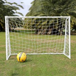 soccer goal post net, white portable football net, outdoor training tool, gift football accessories