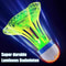 Windproof LED Night Training Balls Glow In The Dark Badminton Shuttlecocks Unbreakable Plastic Feat 0