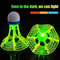 Windproof LED Night Training Balls Glow In The Dark Badminton Shuttlecocks Unbreakable Plastic Feat 4