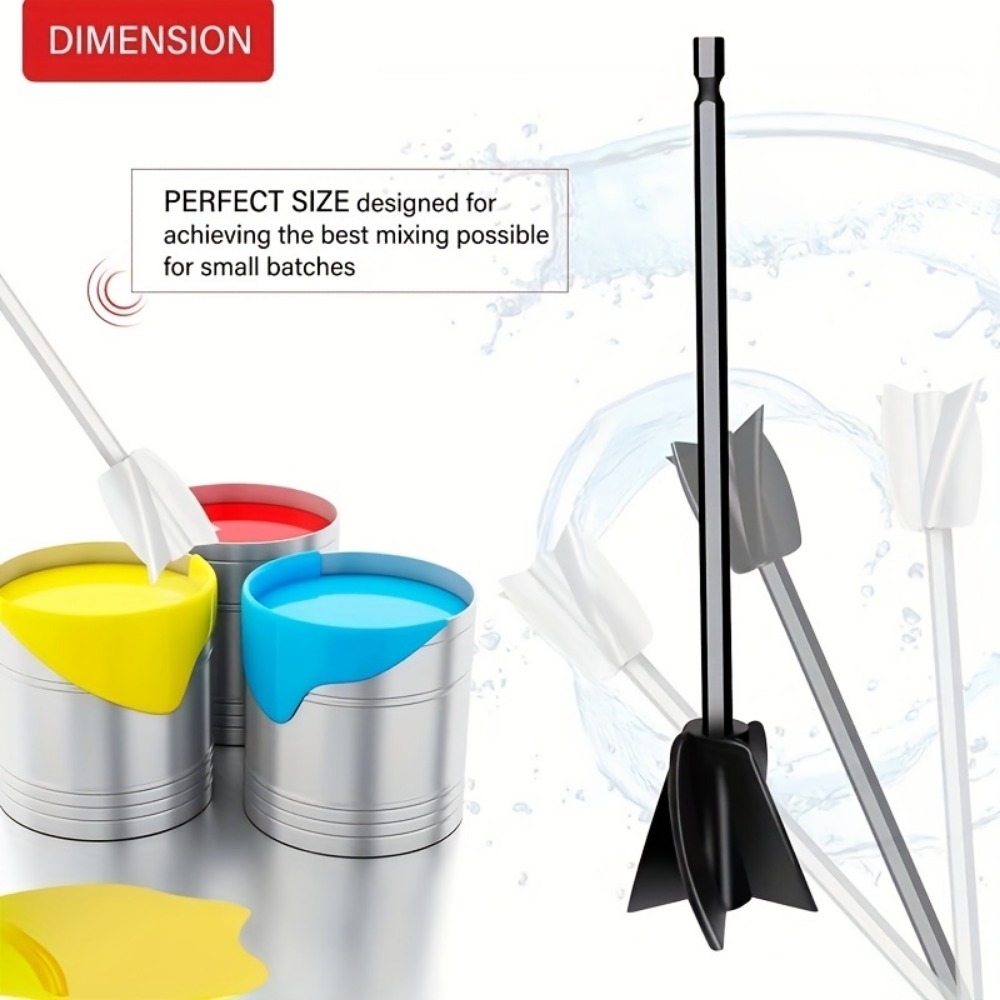 Resin Mixer Paddle Black Epoxy Attachment Perfect Mixing Tool 4