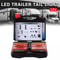 LED Trailer Rear Tail Turn Signal Lamp Rechargeable Wireless Brake Lights Reflective Lens Truck Tai