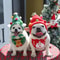 Pets Santa Bibs Funny Dog Christmas Hat Cute Cats Bandana Puppy Cap New Year Party Cosplay Costume 0