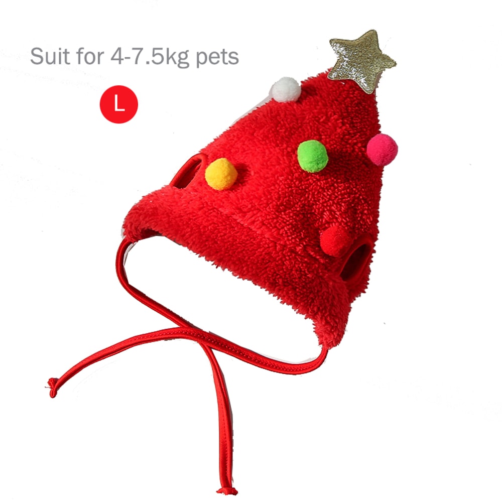 Pets Santa Bibs Funny Dog Christmas Hat Cute Cats Bandana Puppy Cap New Year Party Cosplay Costume 6